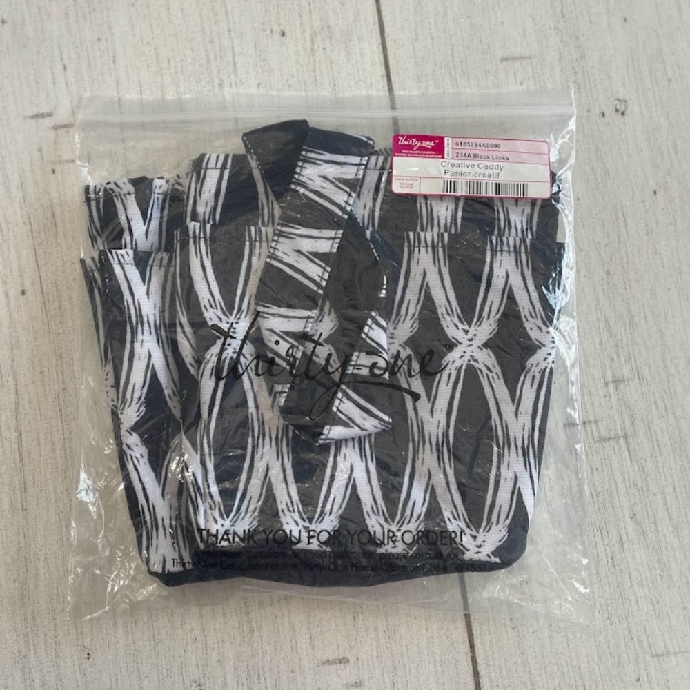 Thirty One Creative Caddy Black Links, NWT